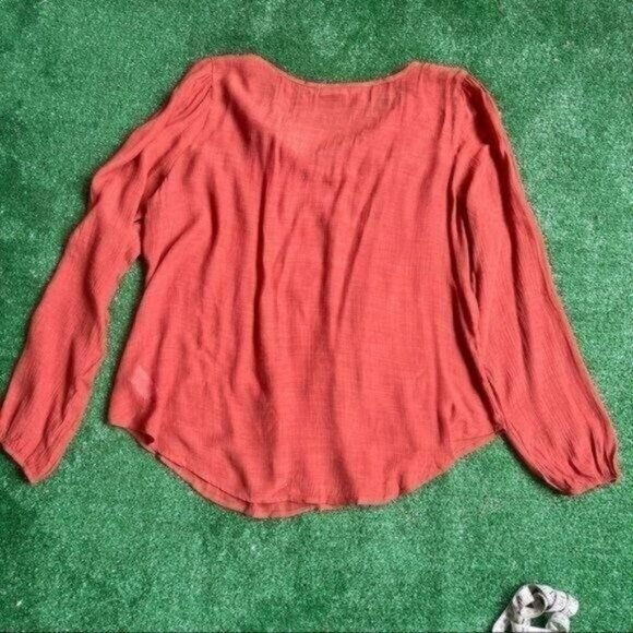 Maurices Burnt Orange Plus Size Long Sleeve Top - Picture 12 of 12